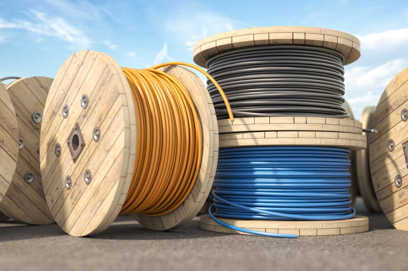Bobinas de cable industrial